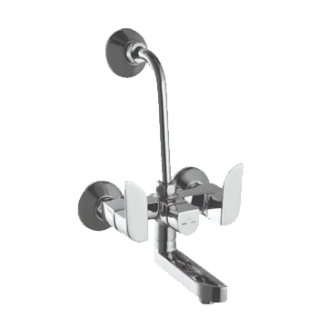 Wall Mixer Telephonic With Shower Arrangement